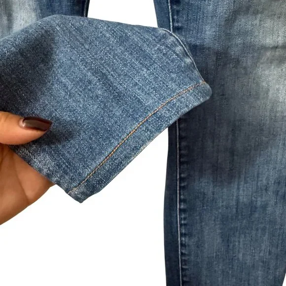 Mother High Waisted Looker Ankle Fray Not Rough Enough Jeans Womens Size 29 - Picture 4 of 7